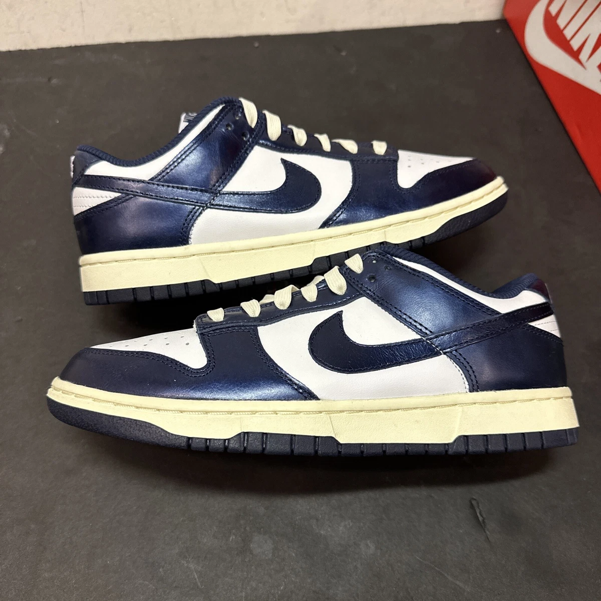 Nike Dunk Low Vintage Navy W for sale | eBay