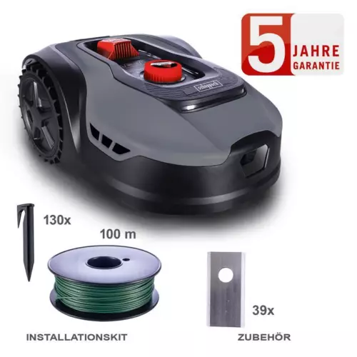Scheppach Rasenmähroboter RLM500W 20V Rasenmäher 180mm WIFI Bluetooth Set