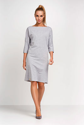 Ladies Formal Dress 3/4 Sleeve Knee Length Office Tunic Plus Sizes 8 - 18  FA436 | eBay
