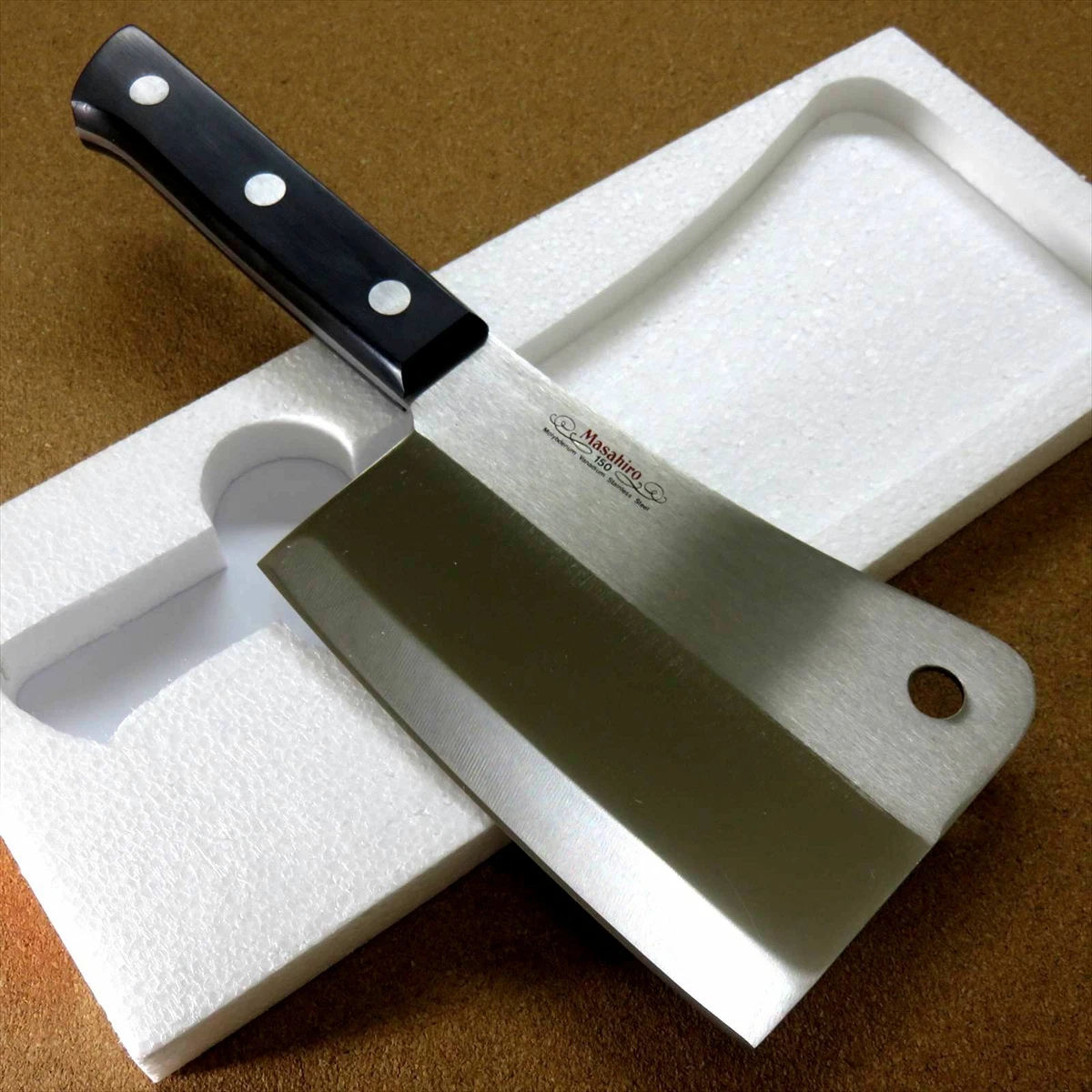 Japanese MASAHIRO Kitchen Cleaver Butcher Chopper Knife 160mm 6