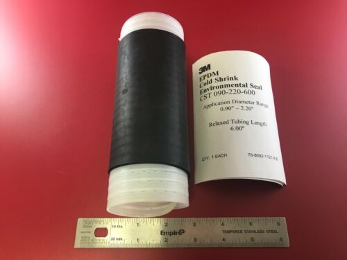3M CST 090-220-600 EDPM COLD SHRINK ENVIROMENTAL SEAL ADR 0.90"-2.20" X 6" - Picture 1 of 2