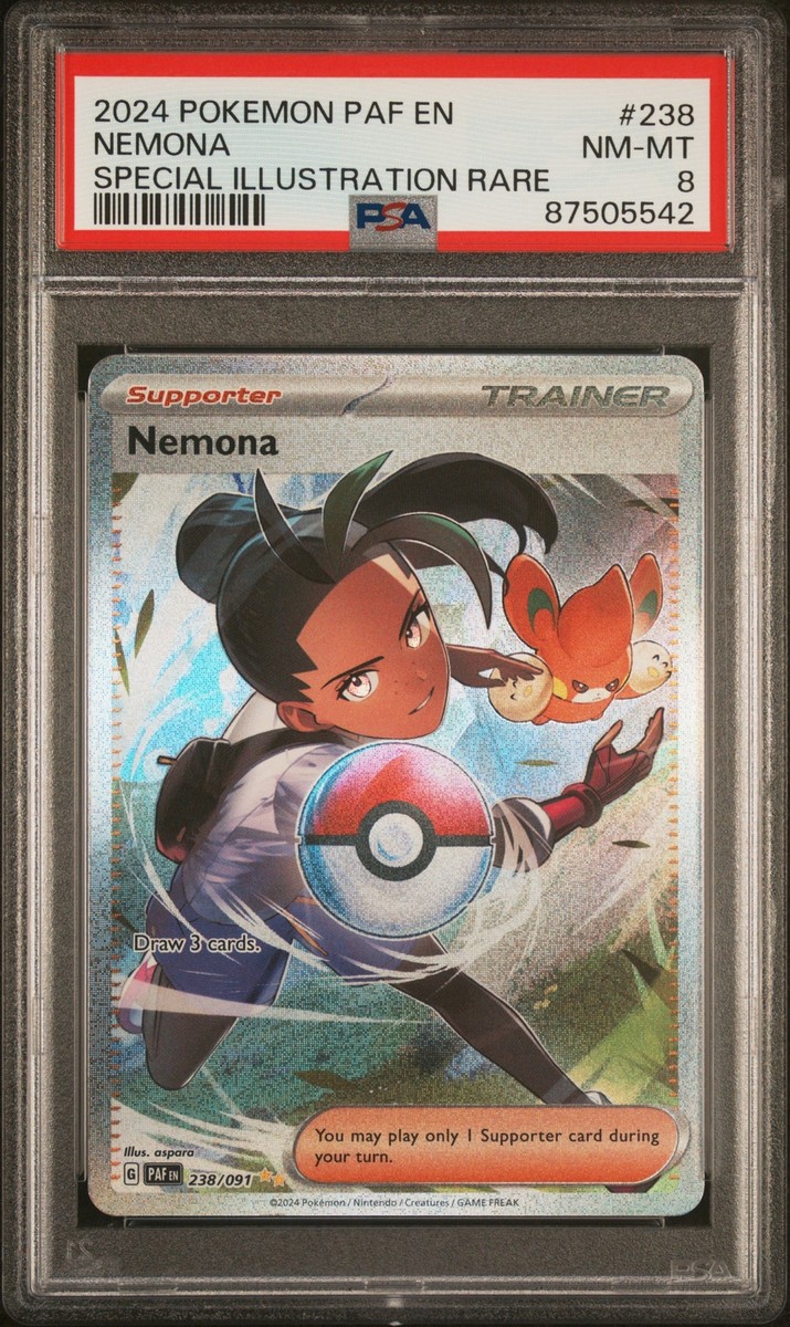 PSA 8 Nemona Special Illustration #238 2024 Pokemon Paldean
