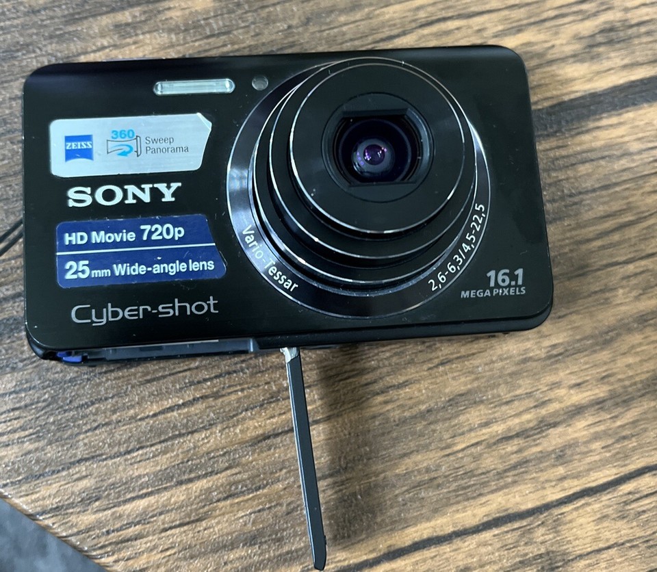 Sony CyberShot DSCW650 16.1MP Digital Camera Black 5x Optical Zoom