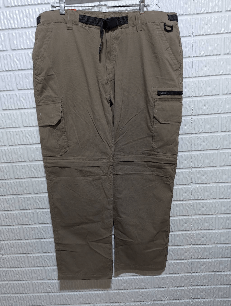 B.C. Clothing Co. Men's Tan Attached Belt Convertible Cargo B.C. Clothing Co. Men's Tan Attached Belt Convertible Cargo