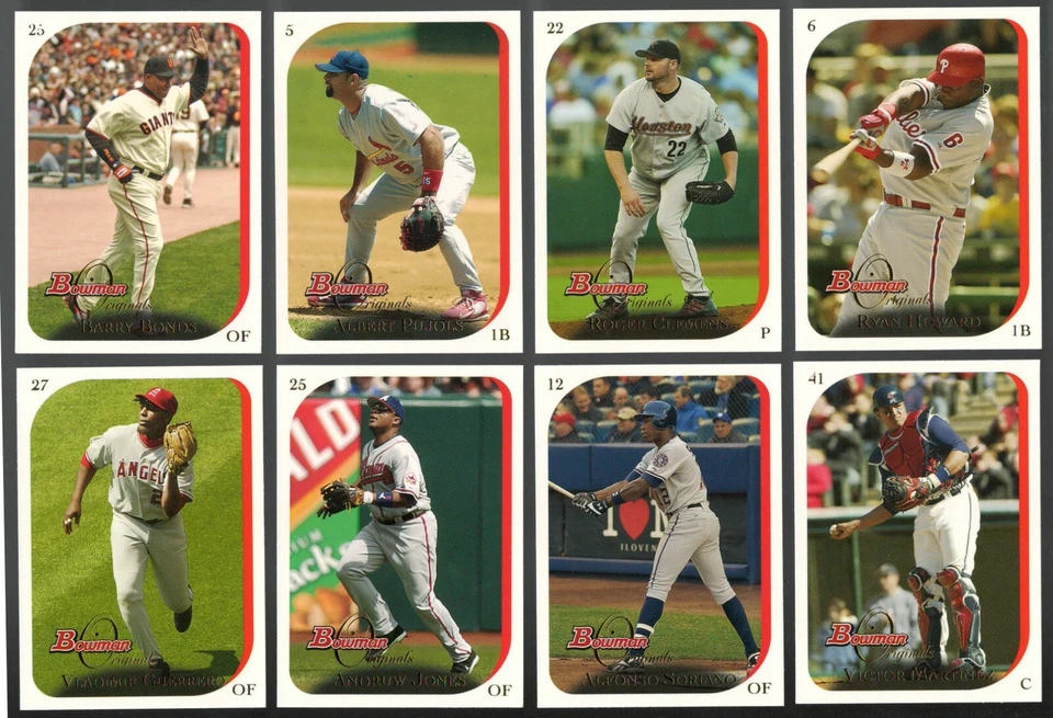 2006 Bowman Originals Base Set Paper Single Cards Including RC Rookie Card Logo - Image 2 of 2