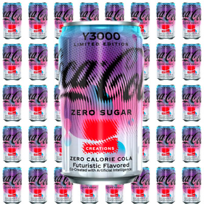 LIMITED EDITION TEST COLLECTOR Y3000 FUTURISTIC ZERO EMPTY COCA COLA COKE CAN