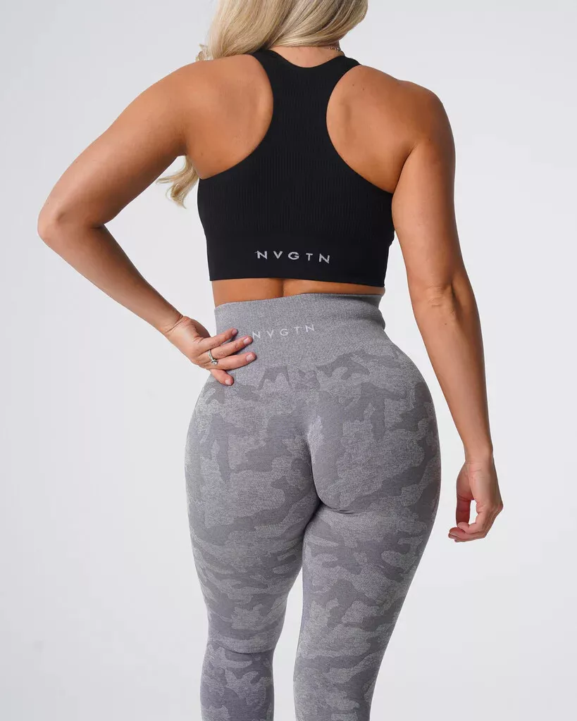 NVGTN Gray/Gray Seamless Camo Leggings. Size Extra Small.