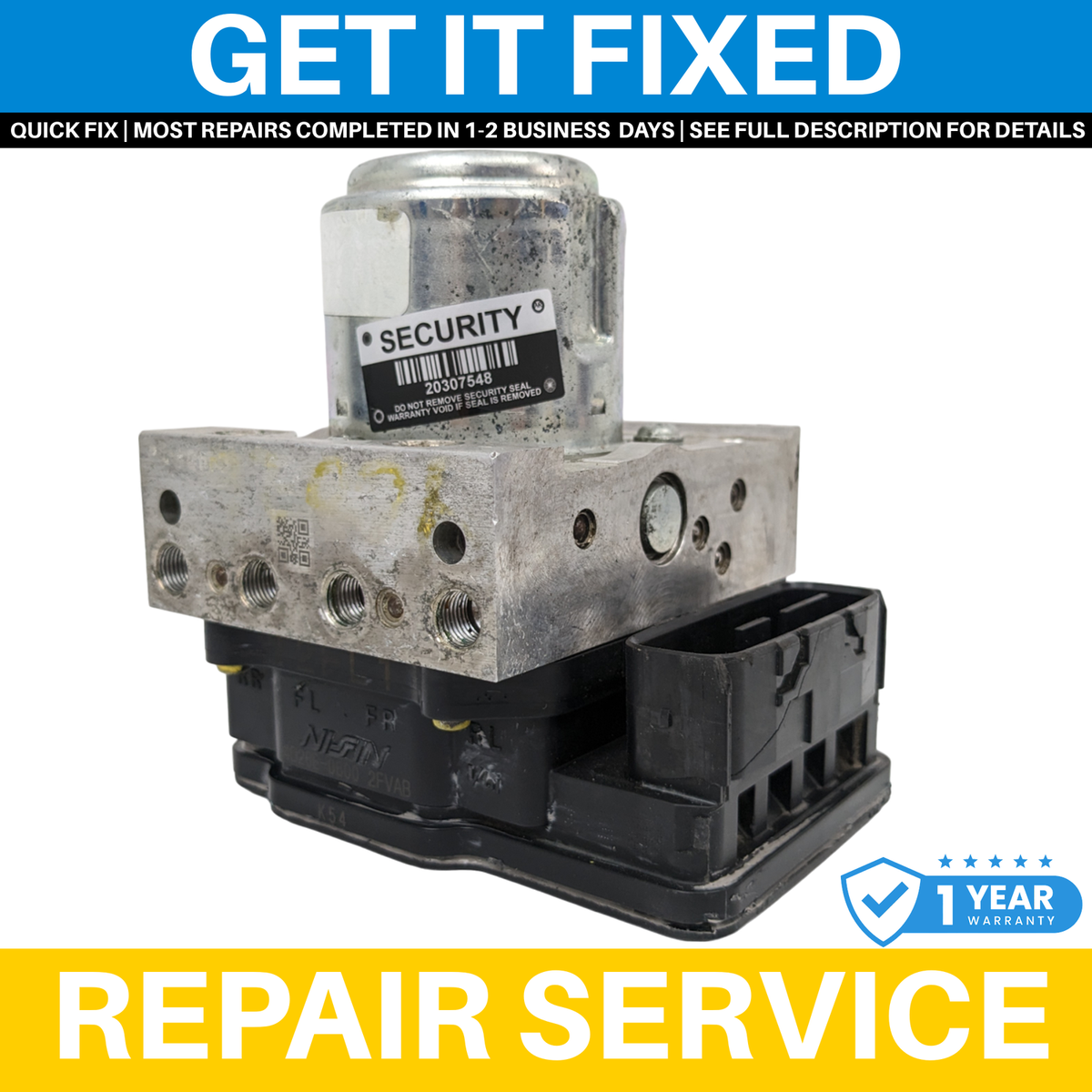2014 Honda Accord Sedan Ex 2.4L Vsa ABS Pump 57110-T2F-L11 -REPAIR