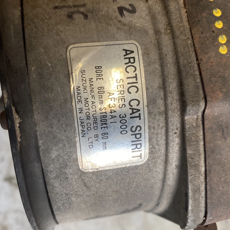 Vintage 1970’s 80’s Arctic Cat Jag 3000 Fan Suzuki Spirit Snowmobile Motor #2 Foto 2 de 4