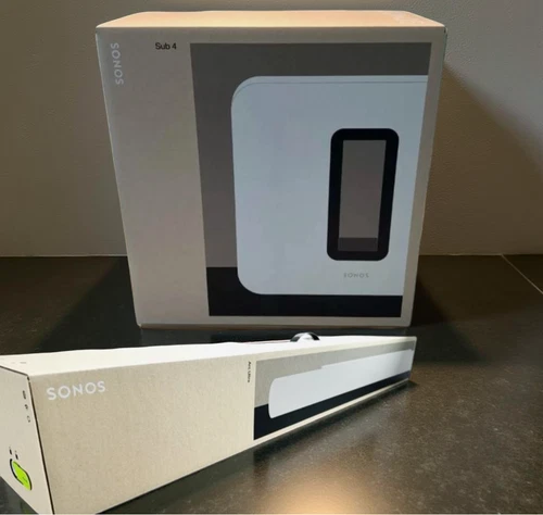 Sonos Arc Ultra Soundbar and Sub 4 Wireless Subwoofer