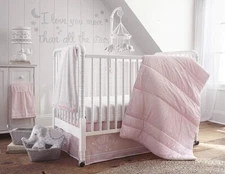 Levtex Baby Ely Pink 5-Pc Crib Bedding Set *New*