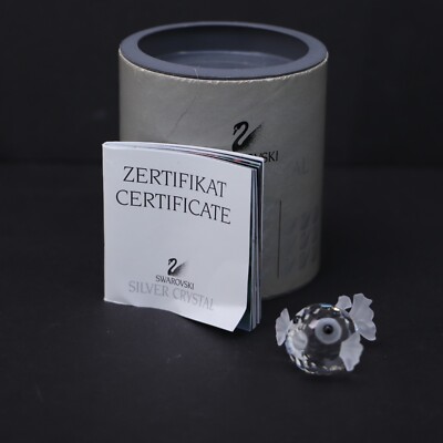 Swarovski Crystal Memories Silver Crystal Blowfish Puffer Fish Figurine