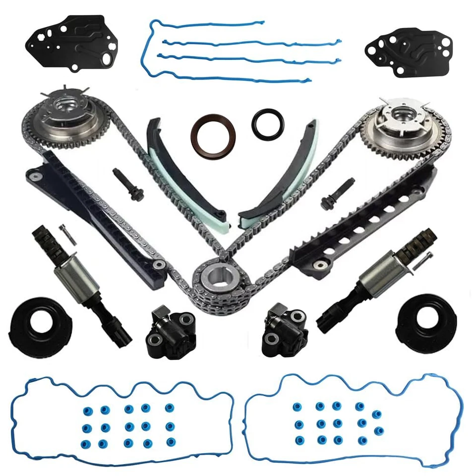 Kit de cadena de distribución + fases de leva + válvulas VVT para 05-10 Ford F150 F-250 F-350 5,4 L LT Foto 3 de 4
