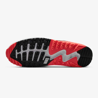 Nike Air Max 90 Golf Shoes 'Iron Grey/Infra Red 23' (CU9978-010