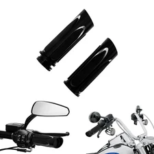 CNC 1" Handlebar Hand Grips Fit For Harley Softail Fat Boy Night Train 1995-2015