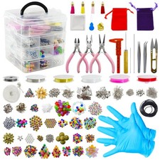 4 Layer Jewelry Making Supplies Kit with Jewelry Making Tools, Jewelry Charms...
