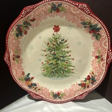The Pioneer Woman Cheerful Lace 11in Christmas Dinner Plates Set Of 2