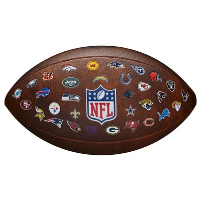 Wilson NFL JR Throwback 32 Team Logo, JR size 7