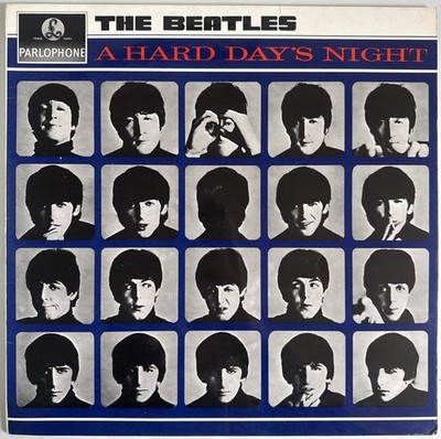 THE BEATLES A HARD DAYS NIGHT  VINYL LP PARLOPHONE UK EMI ONE BOX NM/EX 1969
