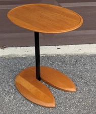 Ekornes Stressless Oak Height Adjustable Ellipse Table