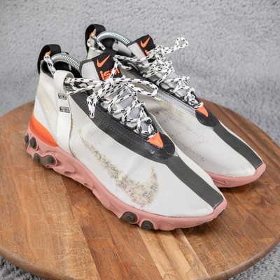 Nike React Runner Mid Wr Ispa Middle Cut Sneakers White Size 6.5 AT3143-100 EUC
