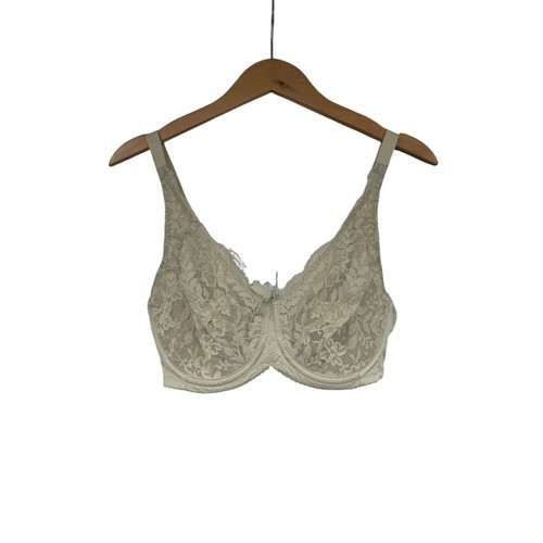 Lunaire Floral Lace Underwire Bra Ivory Cream 34DD Supportive Intimates