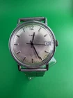 1970s Timex Marlin Time/date Silver Tone Wrist Watch 16550 10518
