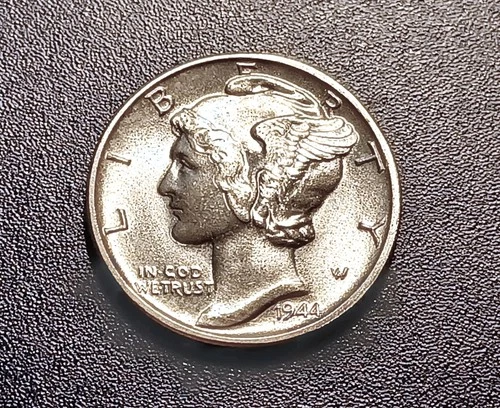Gem BU 1944-D Mercury Dime