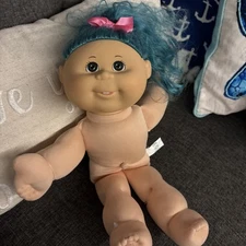 Cabbage Patch 15” Doll With Blue/Green Hair