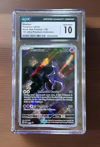 2023 POKEMON SVP EN-SV Black Star Promo 151 UPC #052 MEWTWO CGC 10