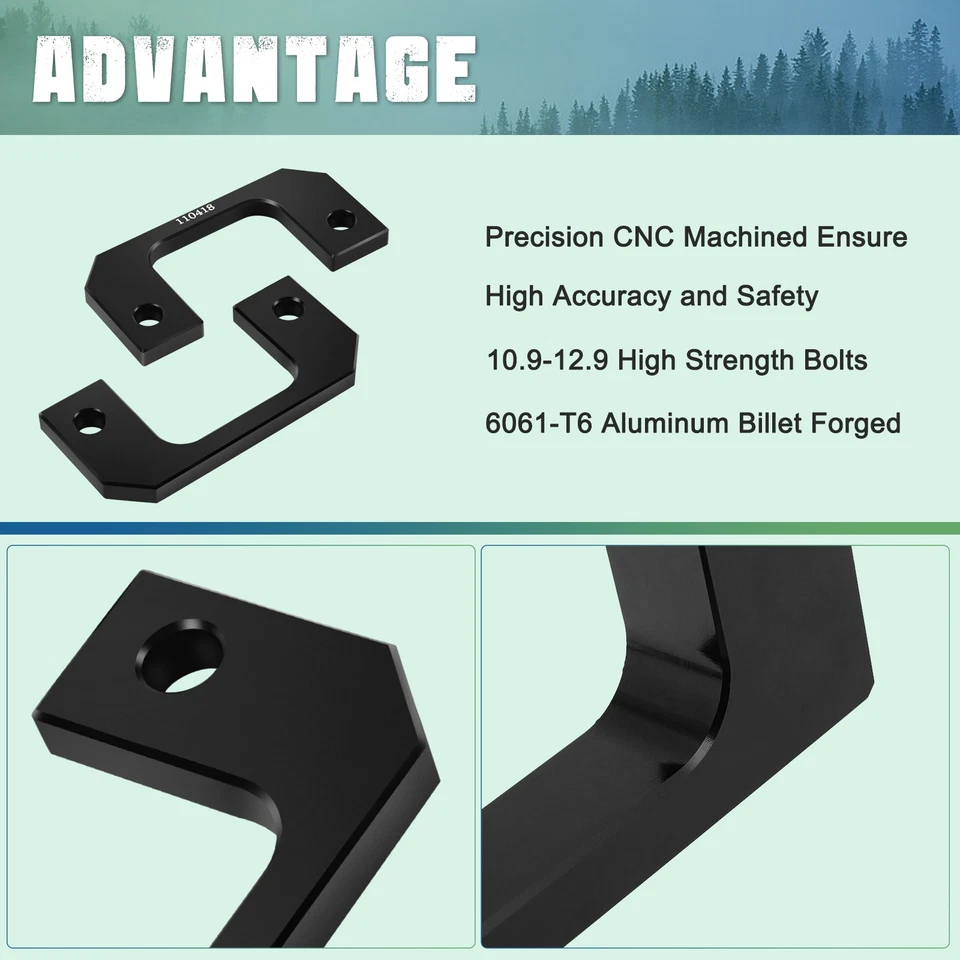 1/2" Front Leveling Kit & Front Complete Struts For 2007-13 Chevrolet Tahoe GMC Foto 3 de 4