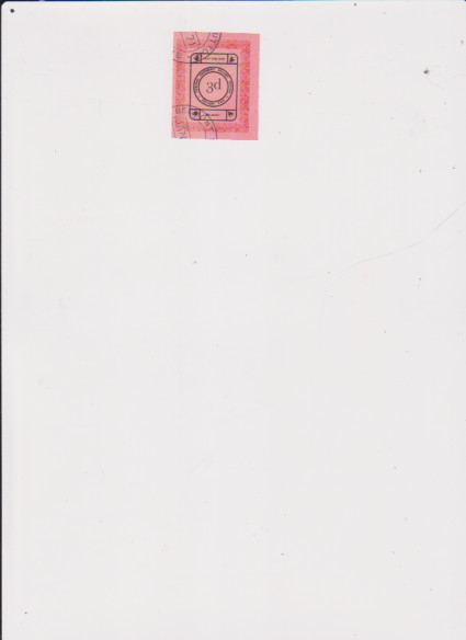 Osborne Emergency Delivery Service 3d Stamp Delivery Paid  1971