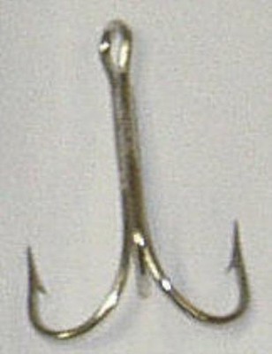 Mustad 3553 #3 25Ct Nickel Treble Hook