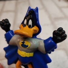 Vintage 90s Bat Duck Daffy Duck Super Looney Tunes McDonald's Happy Meal Toy Fig