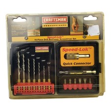 Vintage Craftsman Professional 16pc Speed Lok Drill Driver Set 26172 USA New