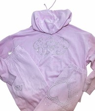 Victorias Secret Pink Full Zip Hoodie  Pants Dusty Pink  NWT 2PC SET XS-XL
