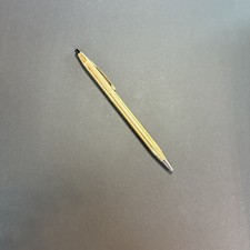 Cross Century Classic 12KT Gold Filled Ballpoint Pen Made in USA Ribbed Barrel