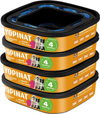 2026 Upgraded Unscented Jumbo Square Refill Bags 4 Pcs Compatible with Pet Genie