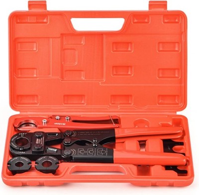 iCrimp Pex Pipe Crimping Tool kit for 3/8,1/2,3/4,1-inch Copper Ring