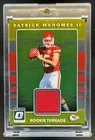 2017 Donruss Optic Patrick Mahomes II Rookie Threads Jersey RC #7 Chiefs