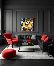 Hollywood Cali Love Animaniacs Toon Pop Culture Graffiti Art Stretched Canvas 