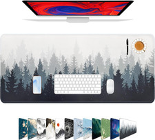 XXL Gaming Mouse Pad 31.5x11.8 Extended Desk Mat Forest Non Slip