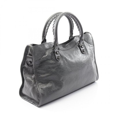 BALENCIAGA City Medium crossbody Handbag 823058 leather Gray NEW