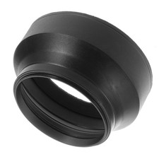 62mm 3in1 3-Stage Collapsible Rubber Lens Hood Shade for Canon Nikon Pentax DSLR