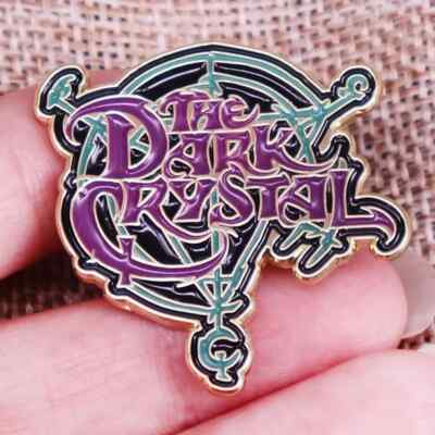 Deluxe Dark Crystal Logo 1'' Cloisonne Pin w Clutch Backs