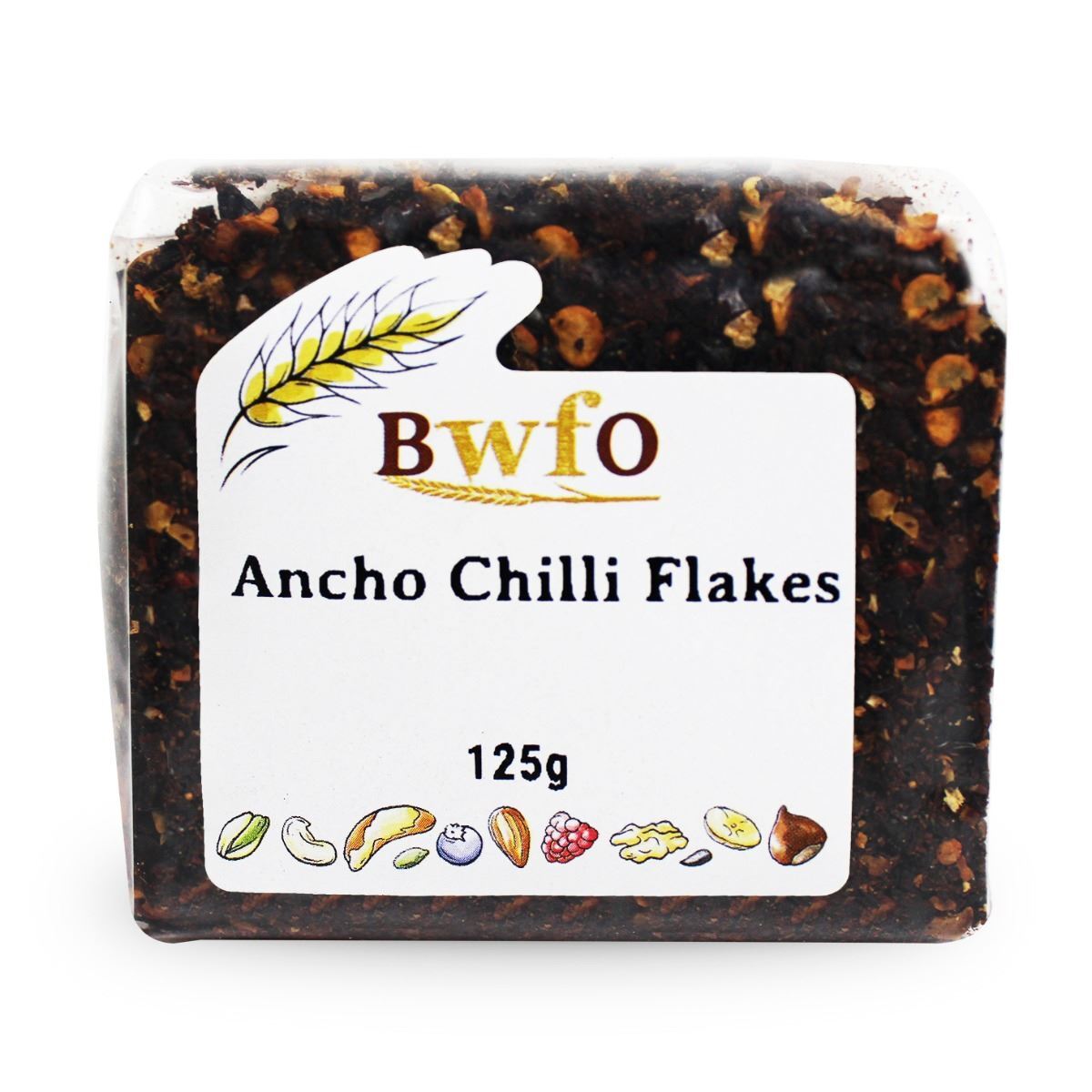 Ancho Chilli Flakes 125g | BWFO | Free UK Mainland P&P