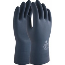 UCI LHD30 13" Medium Duty Rubber Chemical Resistant Gauntlet - 10 Pairs