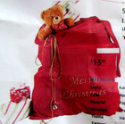 Large Christmas Red Bag Santa Claus Gift Sack Merry Christmas Toys 28 x 32 New