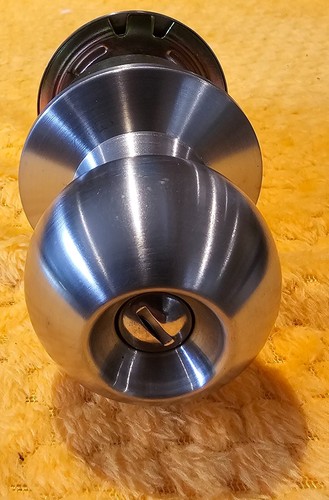 Gainsborough GOVERNOR DOOR KNOB PRIVACY SET Zinc POLISHED STAINLESS STEEL *AUS - Picture 3 of 7