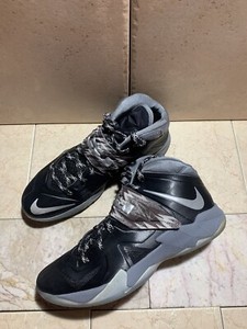 NIKE Lebron Zoom Soldier 7 VII Black/Silver/Gray Menâs 609679-001 Sz 8.5 | eBay